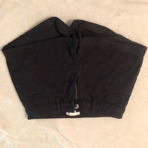 Black Jean Shorts